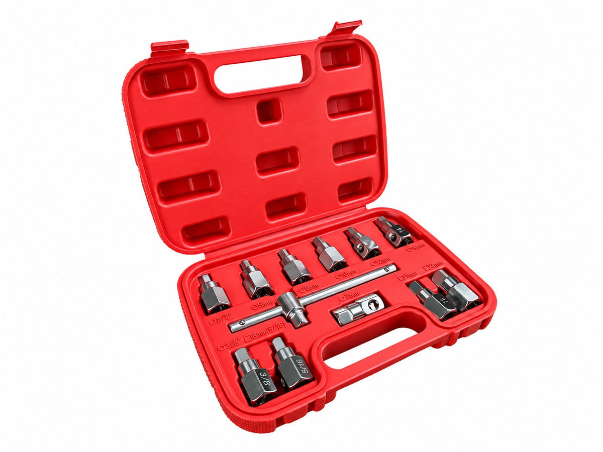 Olajleeresztő csavar kulcs készlet 12 db GEBO TOOLS
