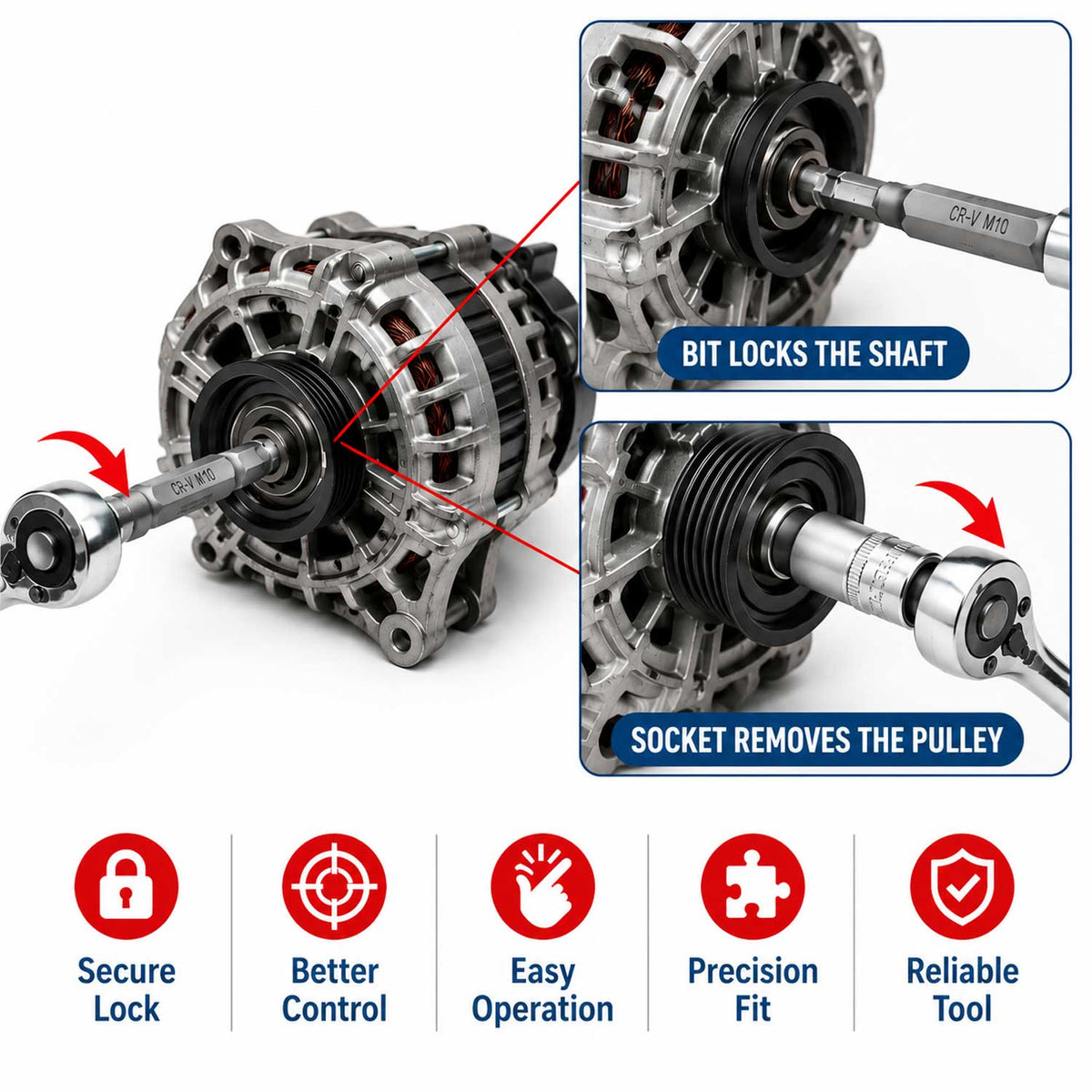 Generátor szerelő készlet - 13 db GEBO TOOLS