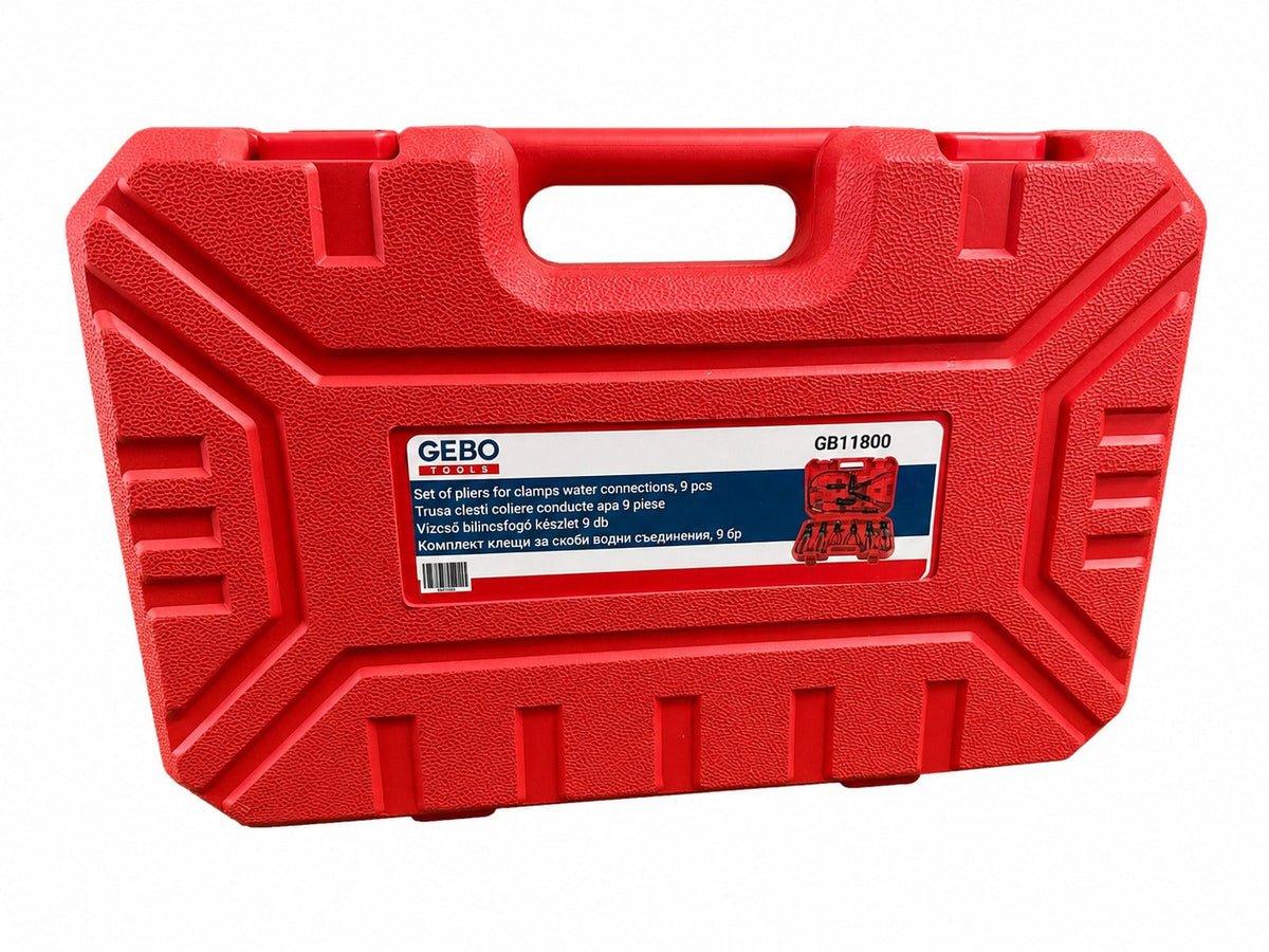 Vízcső bilincsfogó készlet 9 db GEBO TOOLS