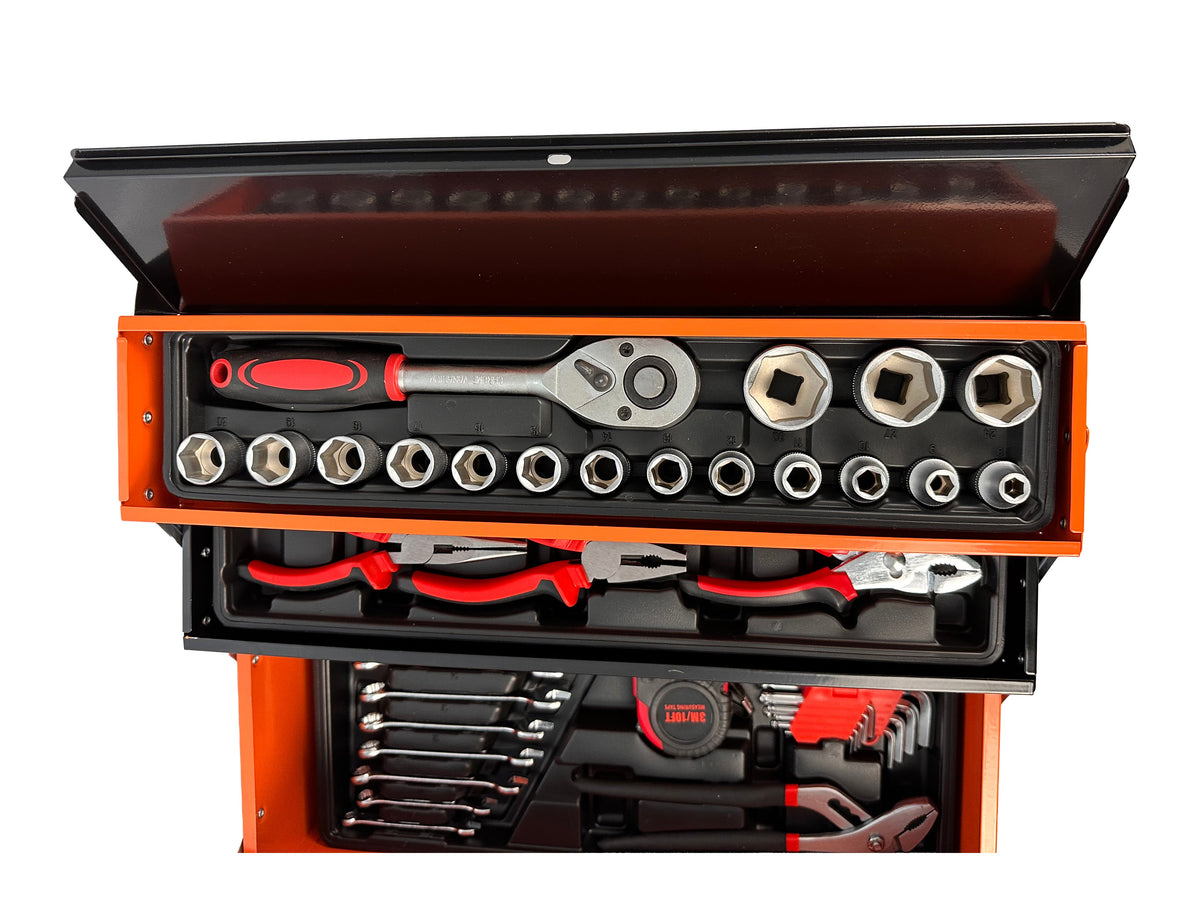 Fém felszerelt szerszámos láda 85 db GEBO TOOLS