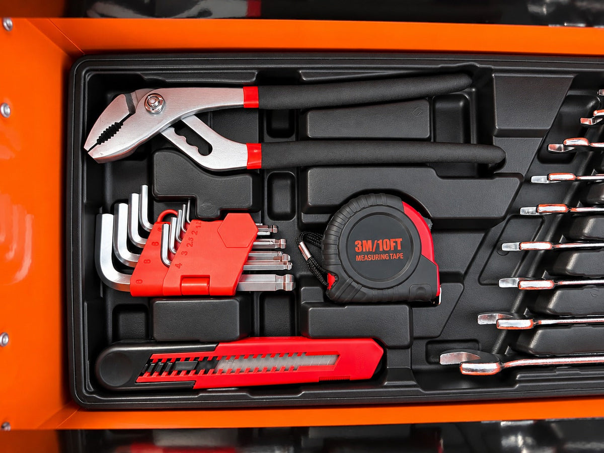 Fém felszerelt szerszámos láda 85 db GEBO TOOLS