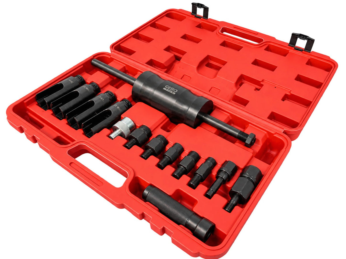 Injektor - porlasztó kihúzó készlet diesel 14 db GEBO TOOLS