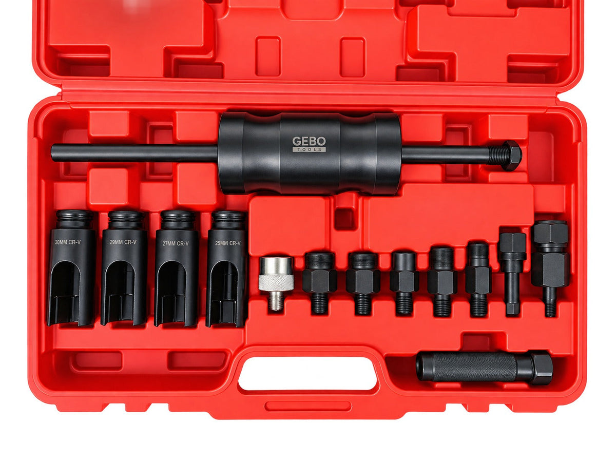 Injektor - porlasztó kihúzó készlet diesel 14 db GEBO TOOLS