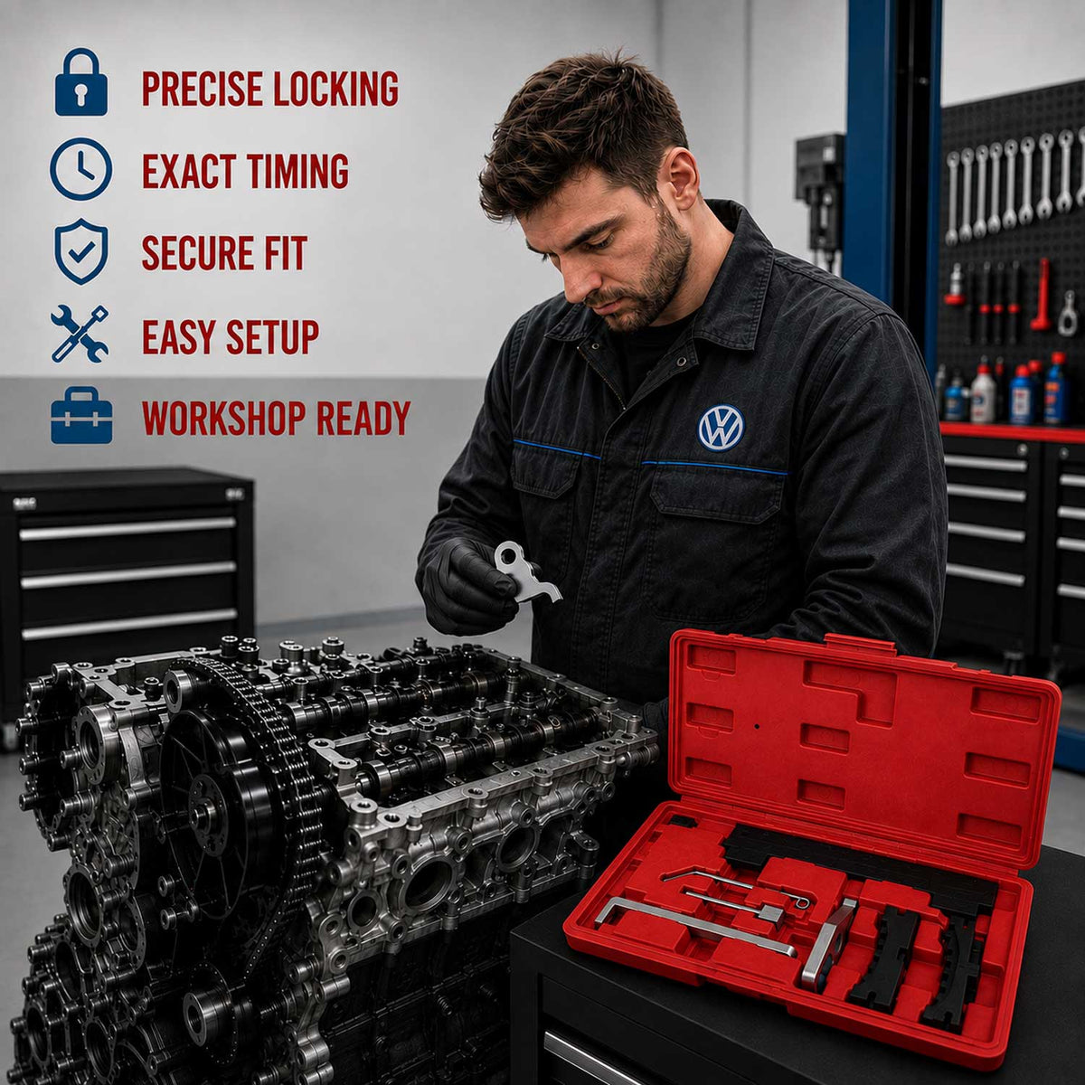 Vezérlésrögzítő készlet 1.6 1.8 16V GEBO TOOLS