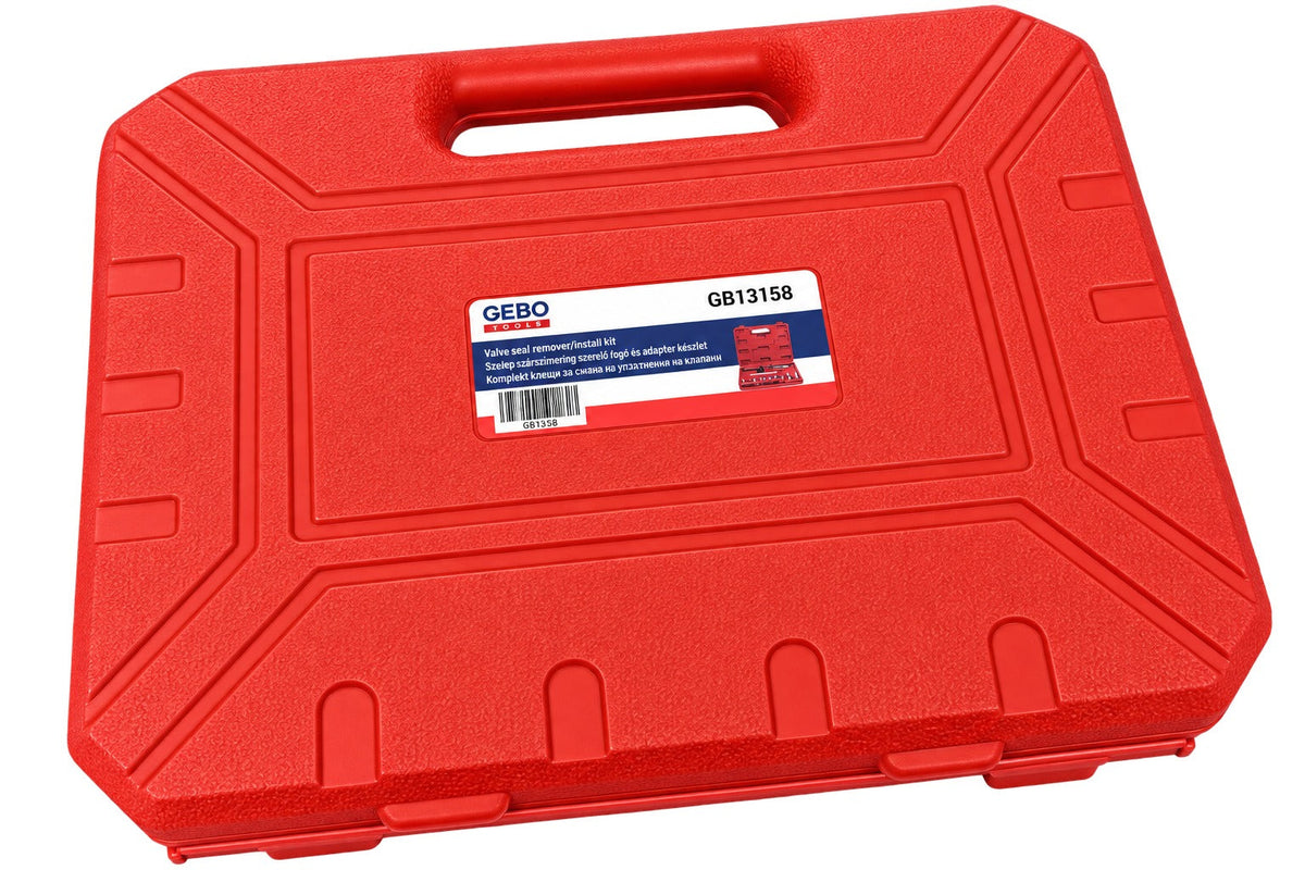 Szelepszárszimering szerelő fogó és adapter készlet 11 db GEBO TOOLS