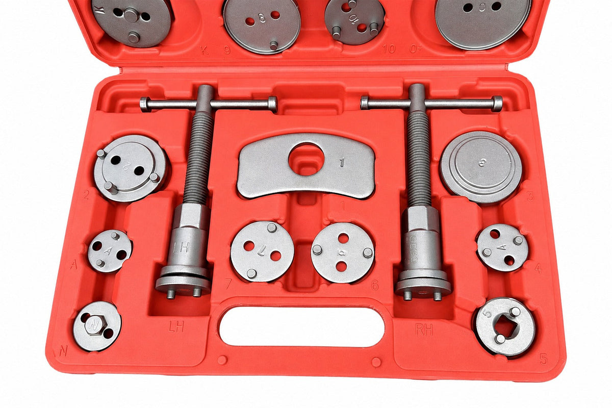 Univerzális autó féknyereg dugattyú szerelő készlet 22 db GEBO TOOLS
