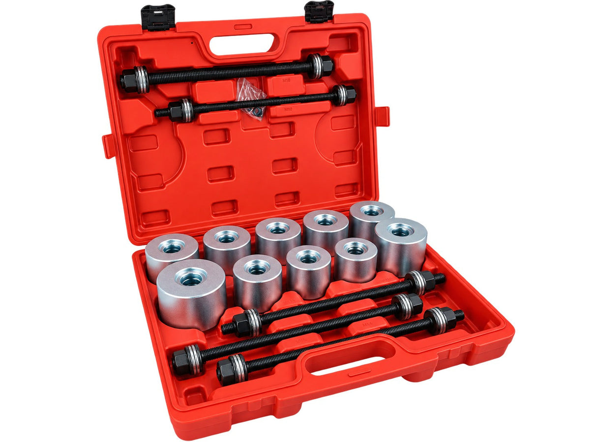 Préskészlet perselyek és felfüggesztési csapágyak szereléséhez szilent blokk 34-90mm 27 db GEBO TOOLS
