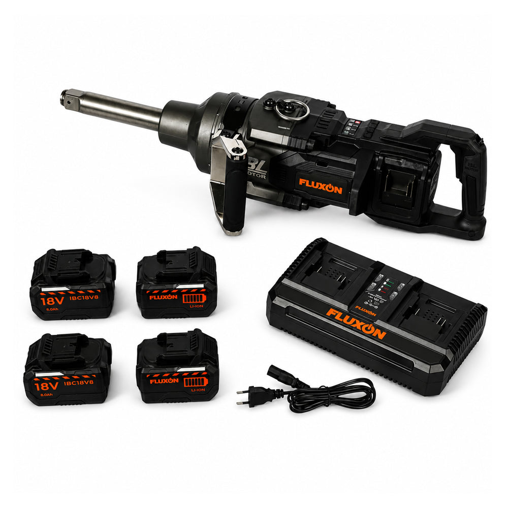 Ütvecsavarozó 1" 4000 NM kefe nélküli motor akkumulátorral 8 ah 18 v