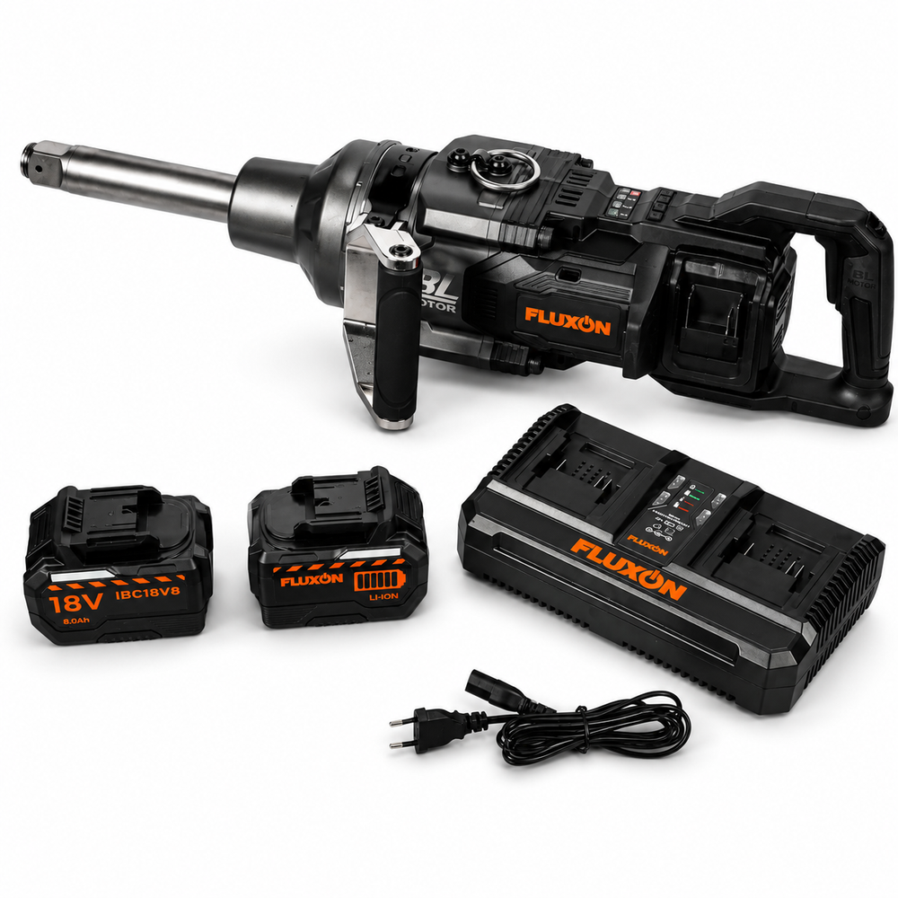 Ütvecsavarozó 1" 4000 NM kefe nélküli motor akkumulátorral dual töltővel 8 ah 18 v