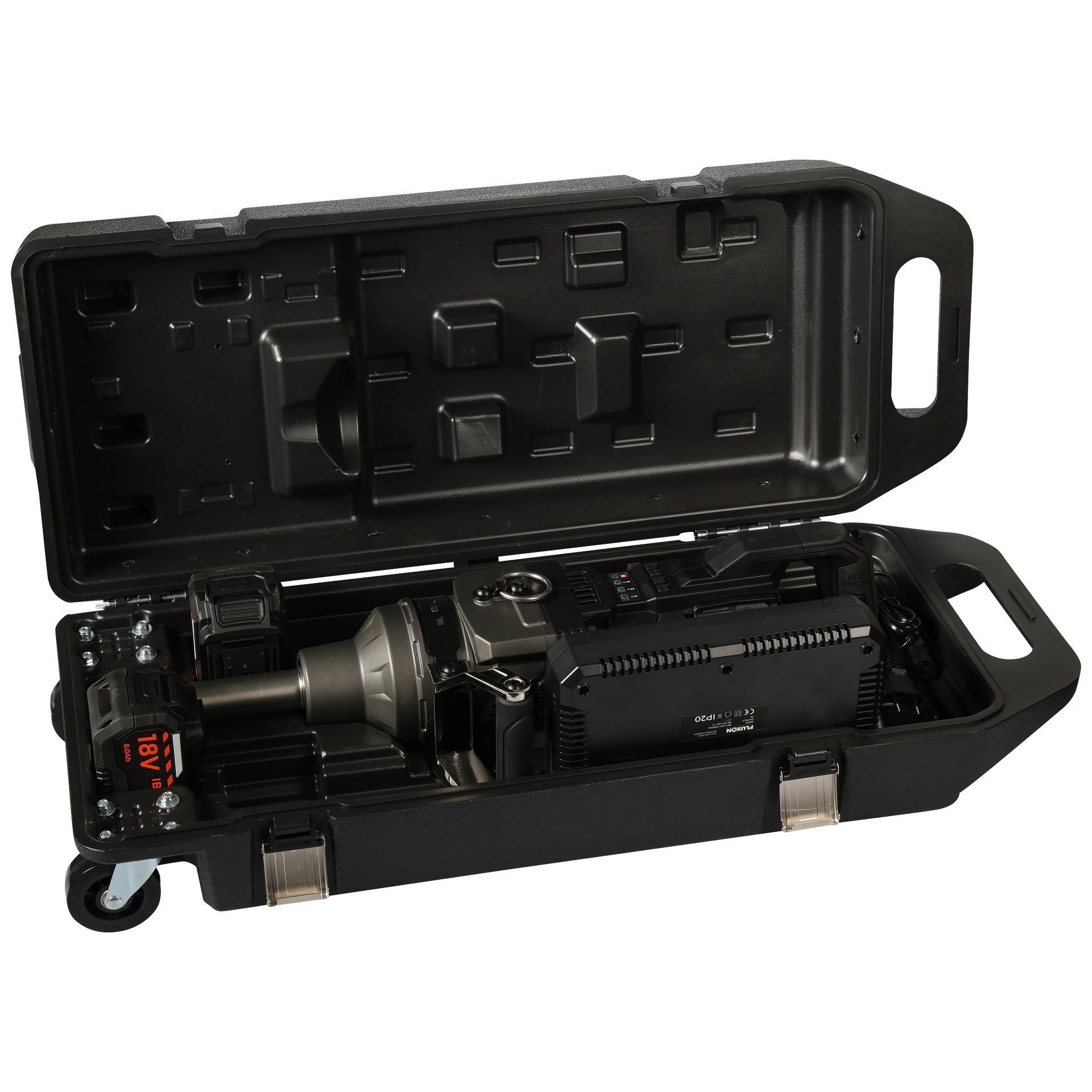 Ütvecsavarozó 1" 4000 NM kefe nélküli motor akkumulátorral dual töltővel 8 ah 18 v