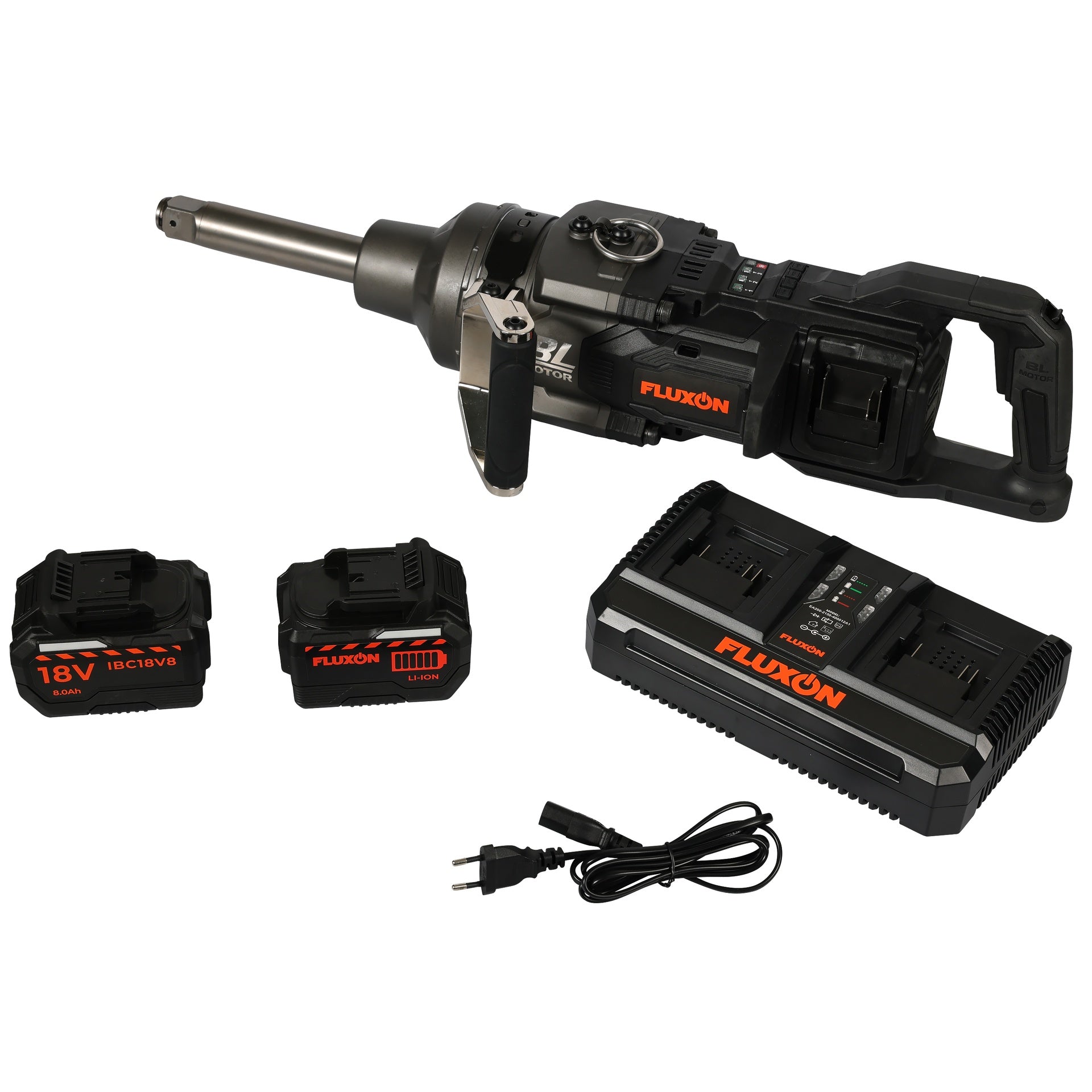 Ütvecsavarozó 1" 4000 NM kefe nélküli motor akkumulátorral dual töltővel 8 ah 18 v