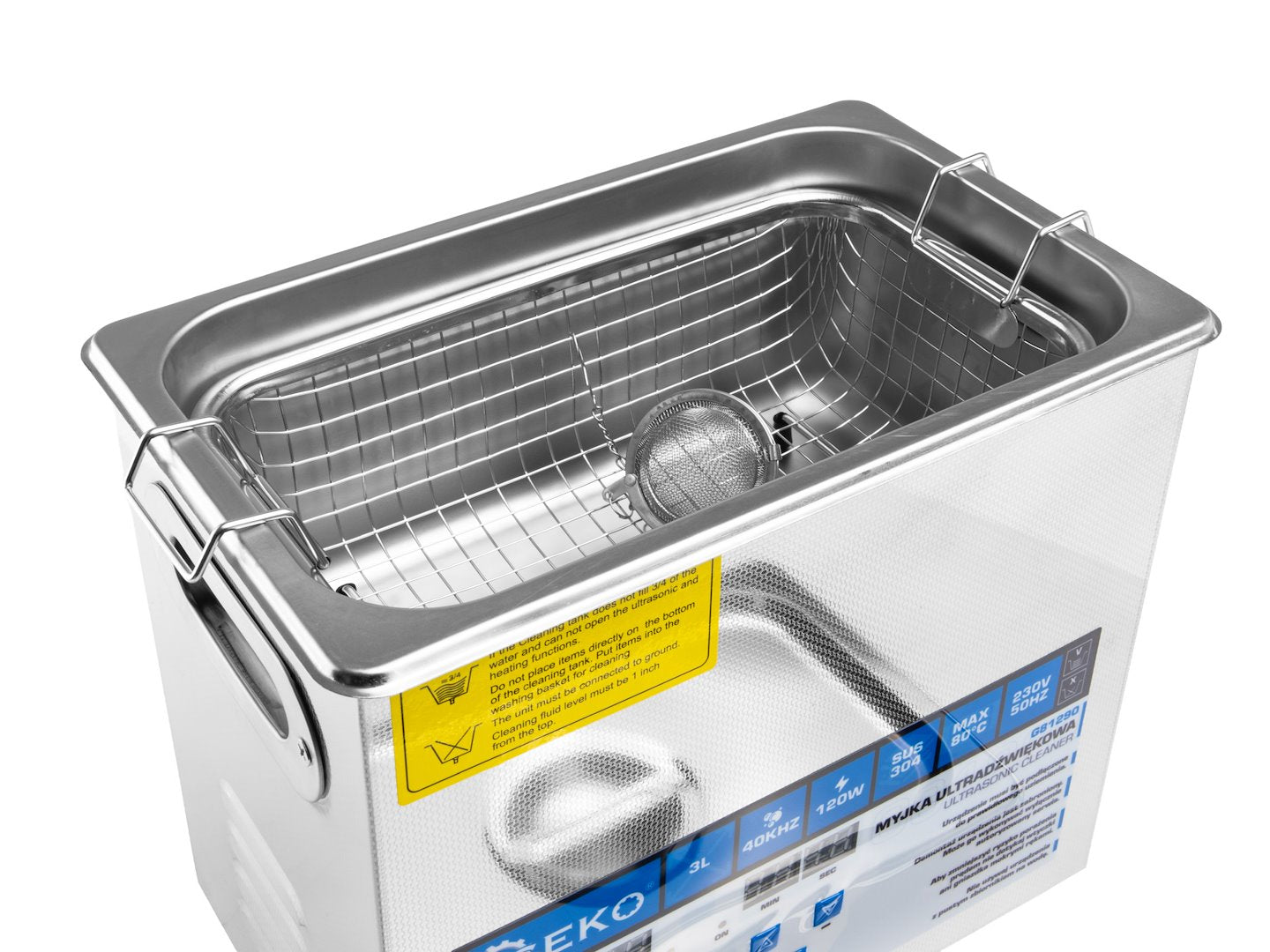Ultrahangos tisztító berendezés 3 l 120 w GEKO