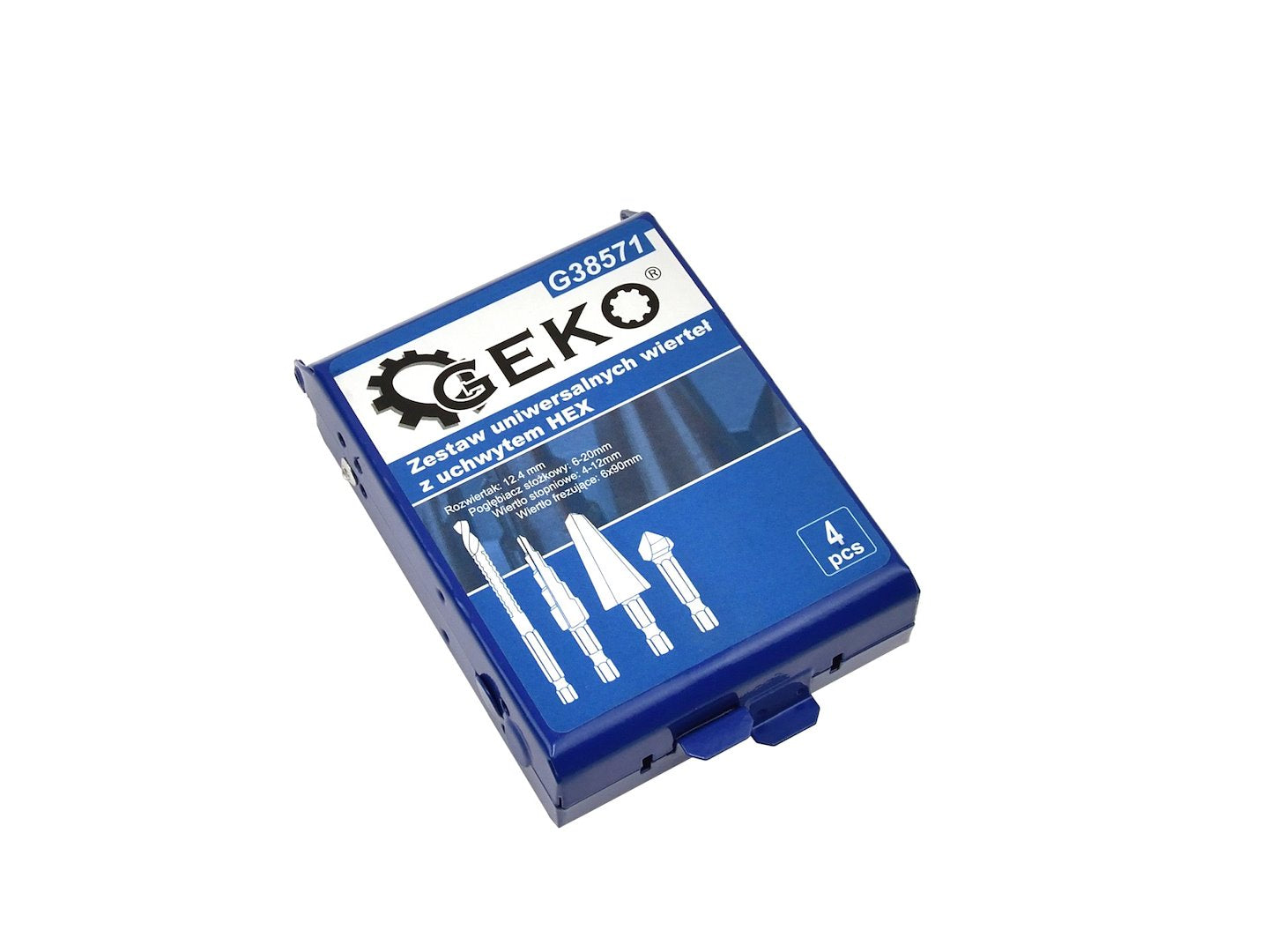 Univerzális fúrószár készlet HSS TIN hex 4 db GEKO