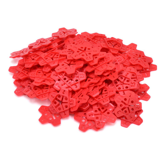 CSEMPE - BURKOLÓLAP SZINTEZŐ TÁVTARTÓ KÉSZLET CSILLAG TÍPUS 1-3MM 5 AZ 1-BEN 100 DB