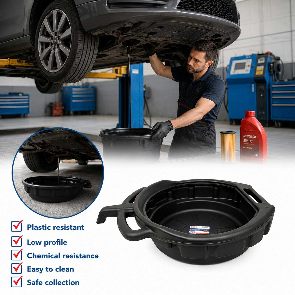 Fáradtolaj gyűjtő tálca 15l-es GEBO TOOLS
