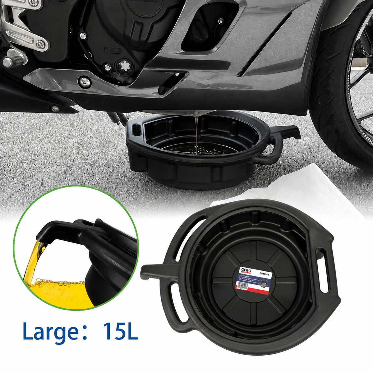 Fáradtolaj gyűjtő tálca 15l-es GEBO TOOLS