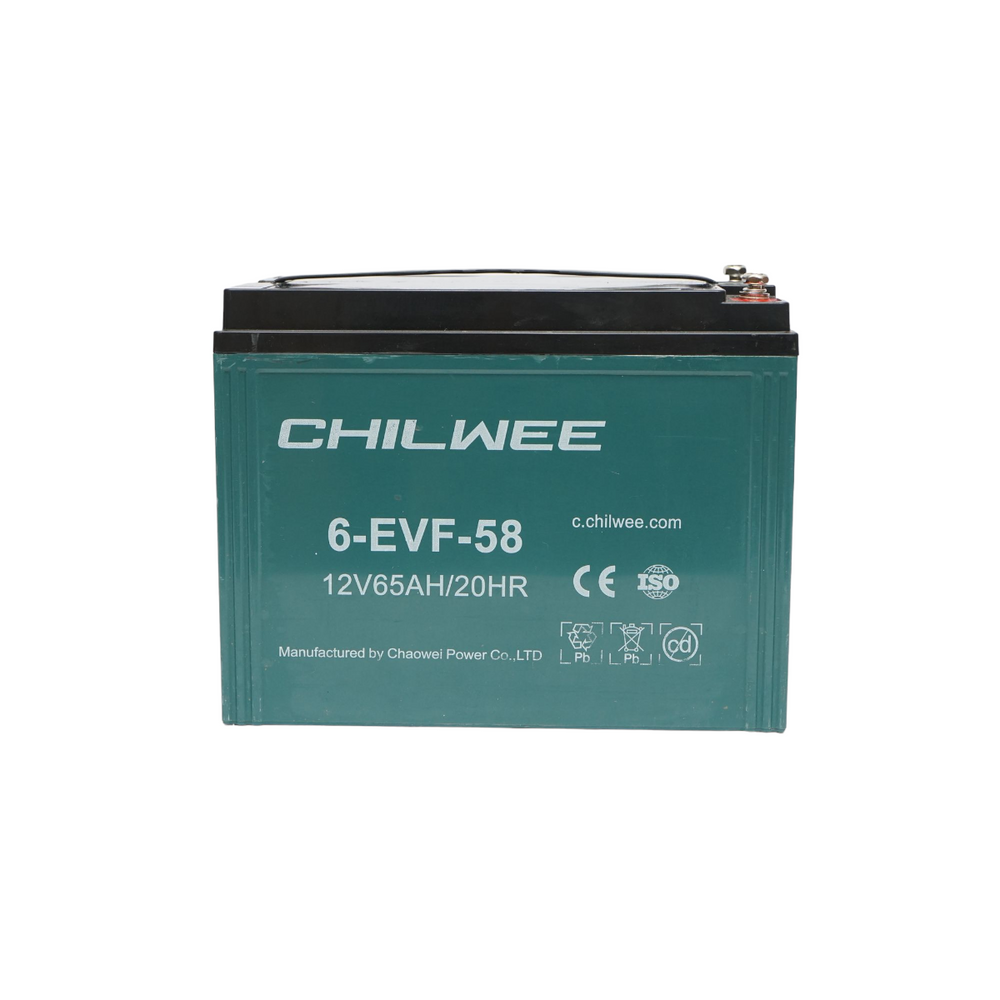 Vrla gél akkumulátor elektromos kerékpárhoz grafénnel 6-evf-58, 12V, 65ah-20hr chilwee chillwee