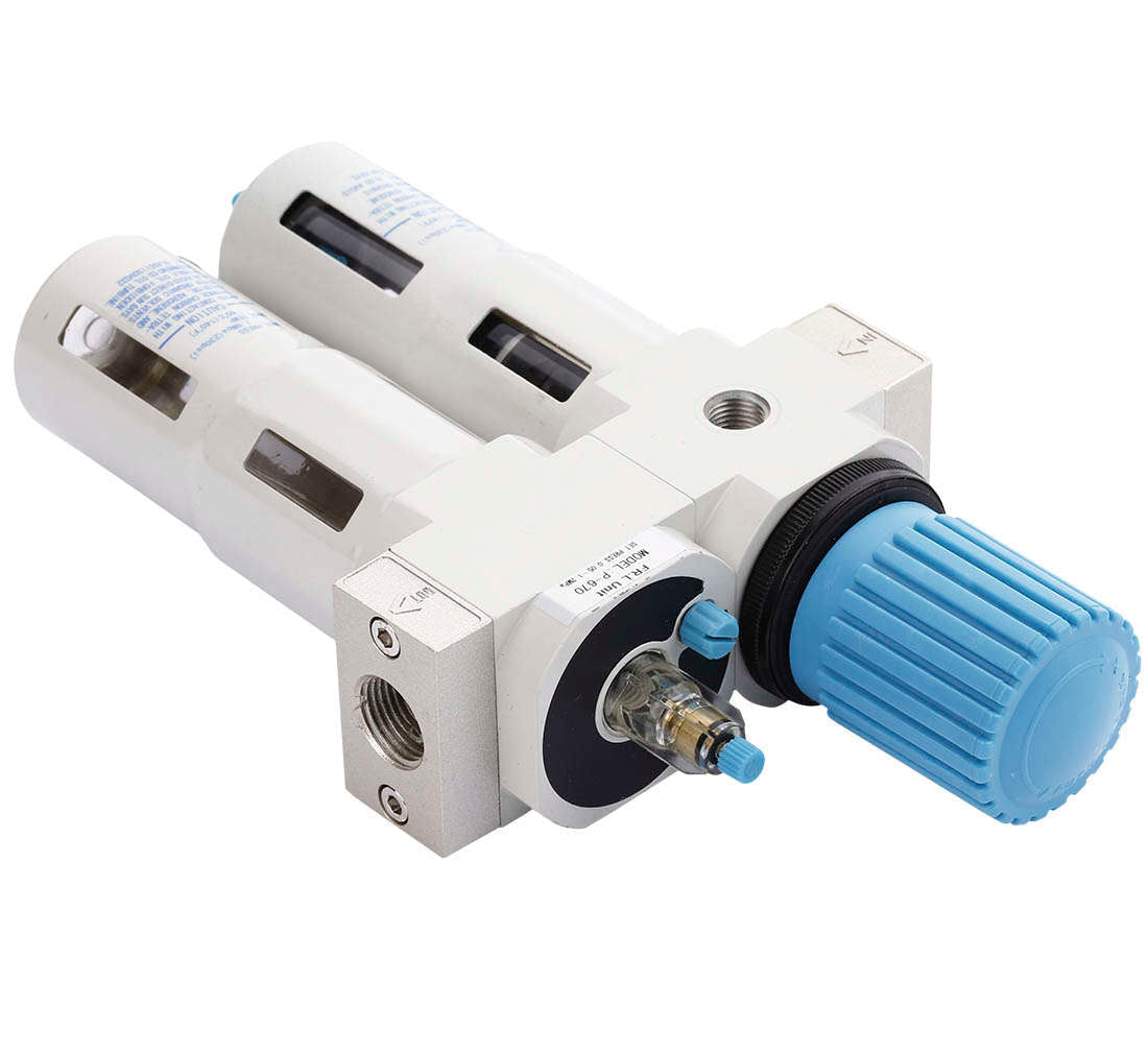 Vízleválasztó - olajozó nyomásszabályozóval 1/2" p-670 PRO MIDI