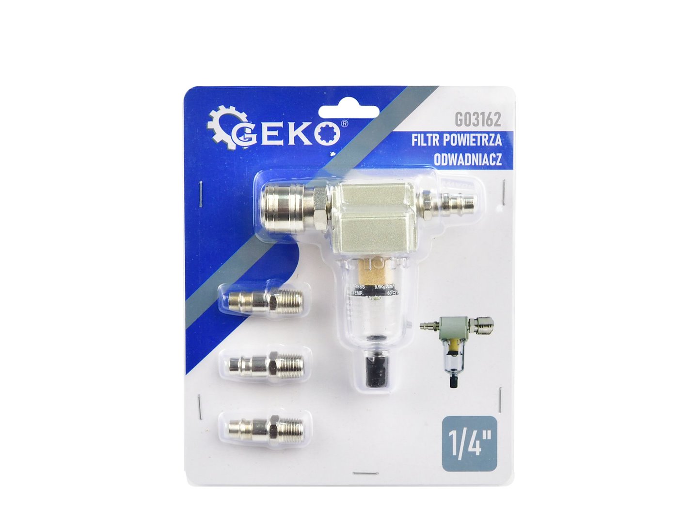 Vízleválasztó légszűrő 1/4" GEKO