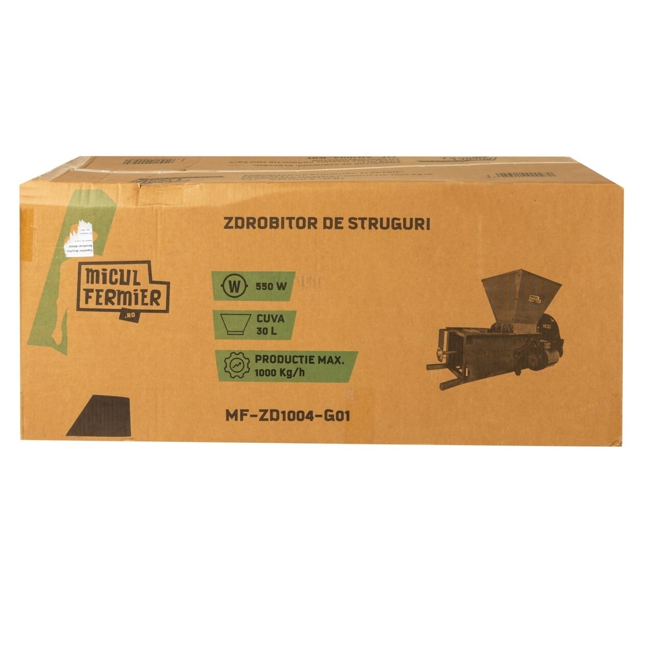 Elektromos szőlőzúzó 0,55 kw, 30 l-es tartállyal, Max. 1000 kg/h kapacitással, bogyózóval