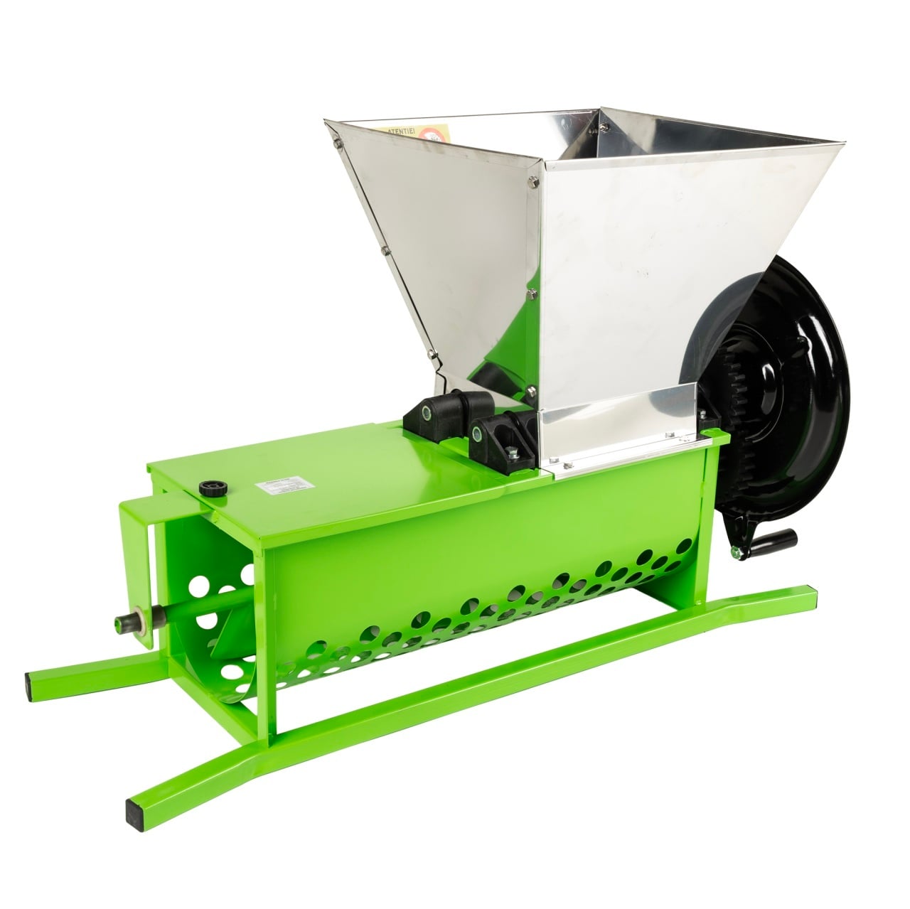 Kézi szőlődaráló bogyózóval, 30 l-es tartállyal, 600 kg/h