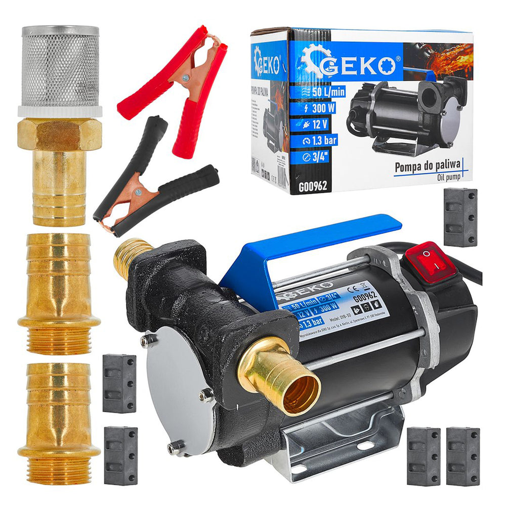 Üzemanyag szivattyú mérőórával dízel 12V 300 w GEKO