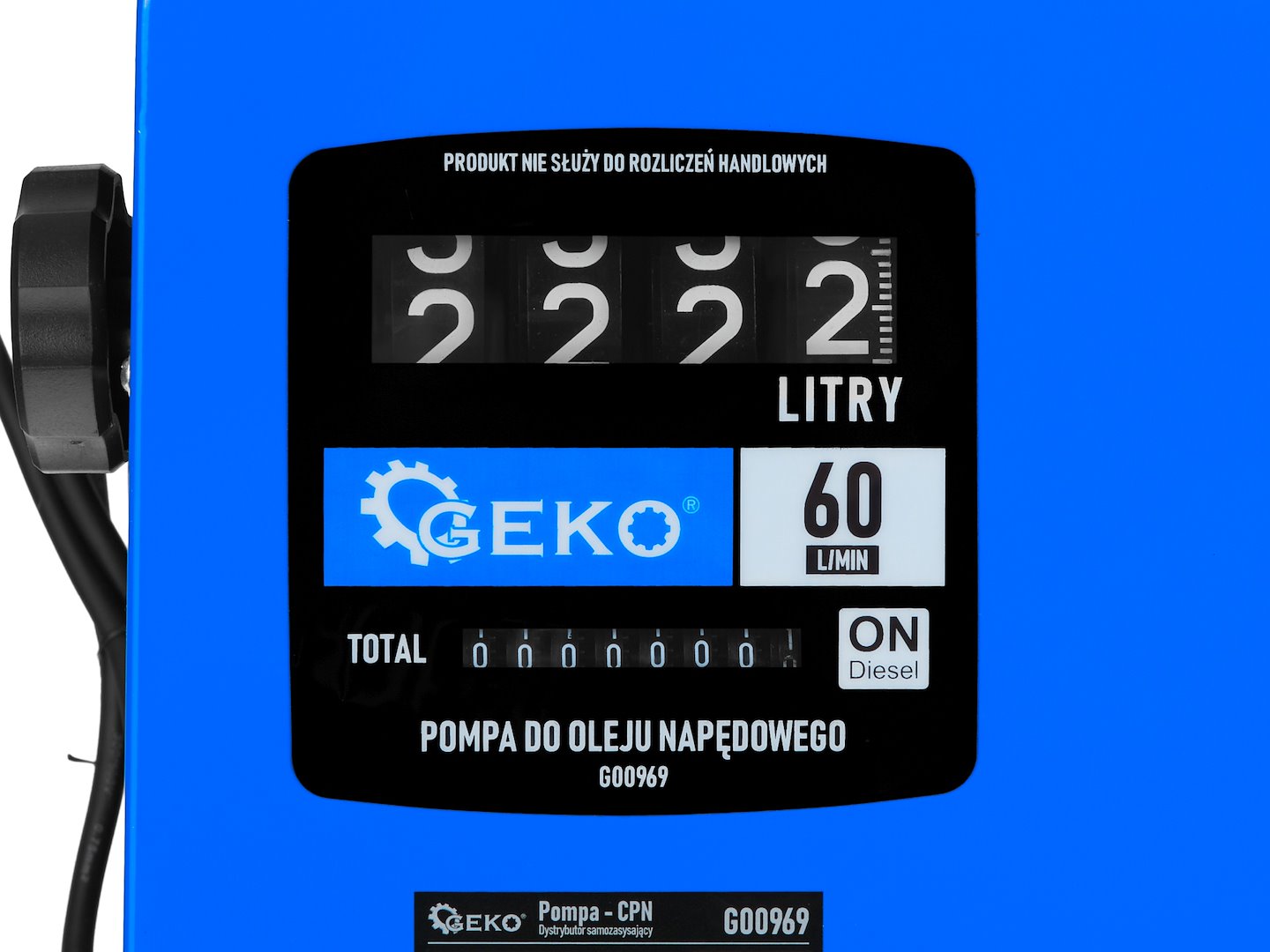 Üzemanyag szivattyú mérőórával és szűrővel 60 l/perc 550 w GEKO