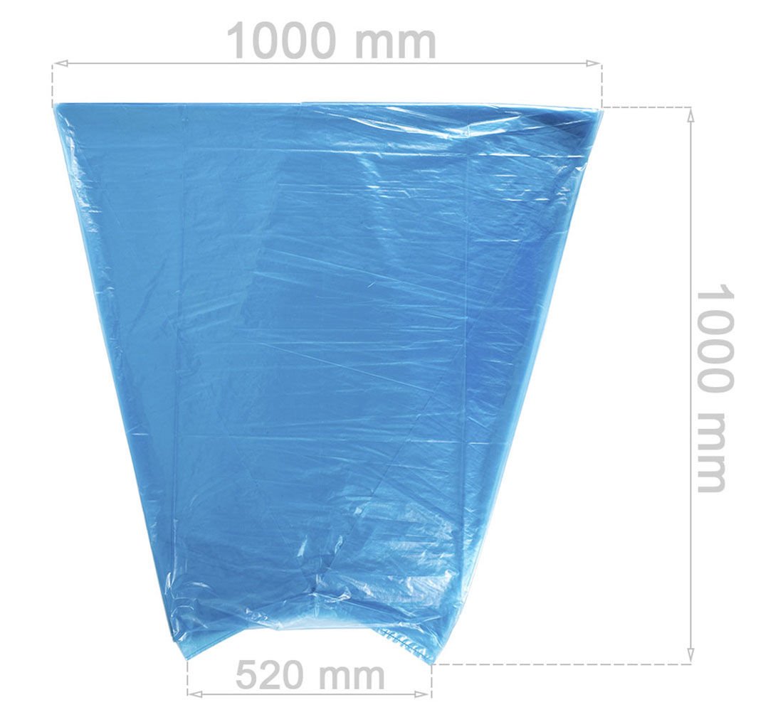 Zsákok gumiabroncsoknak 100 db 52cm kék