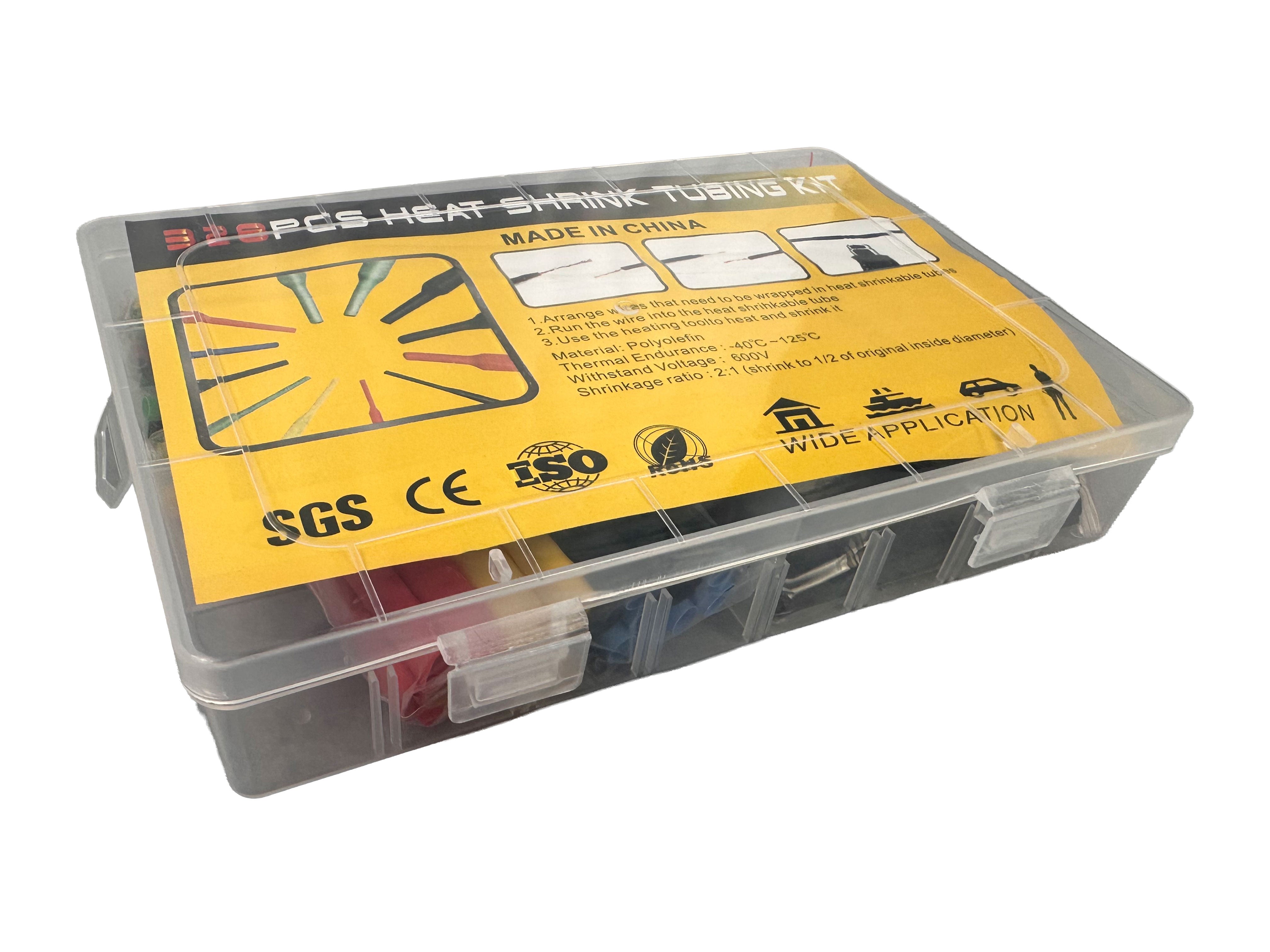 Zsugorcső készlet 328 db 2 típus GEBO TOOLS